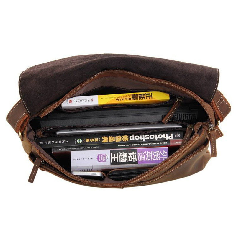 Vintage Leather Satchel Messenger