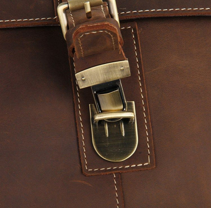 Vintage Leather Satchel Messenger