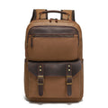 Waxed Canvas and Leather Laptop Rucksack