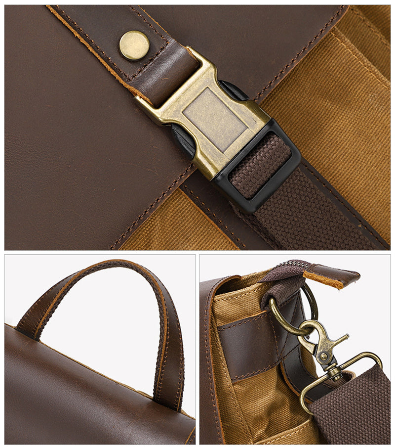 Waxed Canvas DSLR Camera Bag