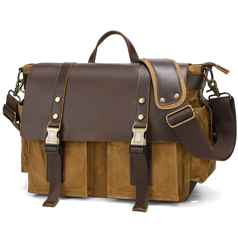 Waxed Canvas DSLR Camera Bag