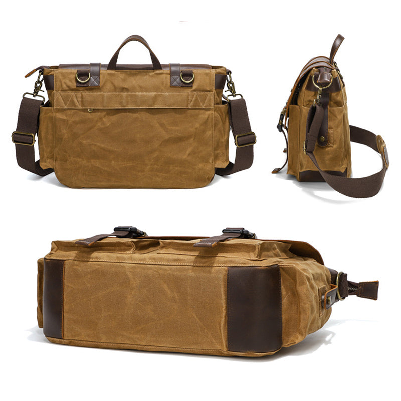 Waxed Canvas DSLR Camera Bag