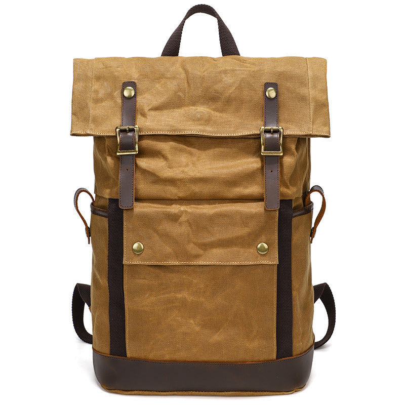 Waxed Canvas Rolltop Backpack