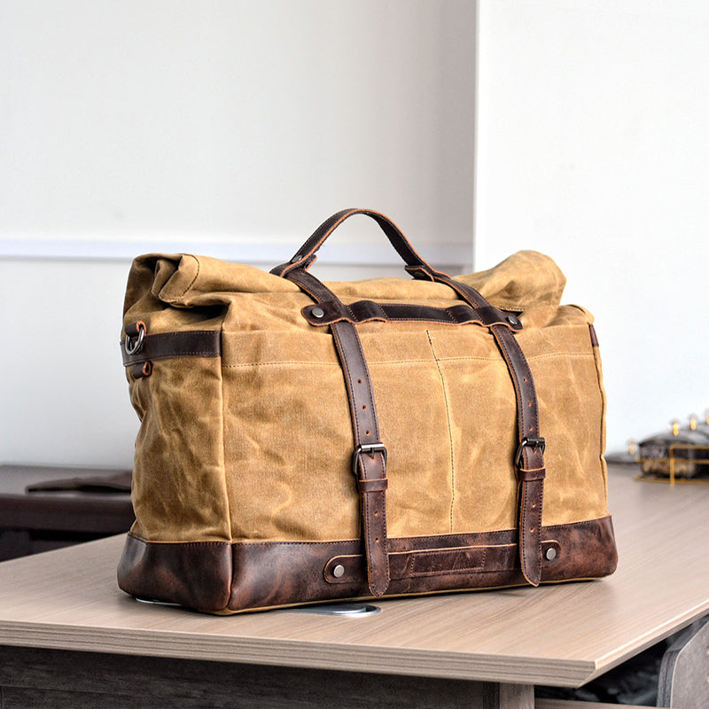 Waxed Canvas Weekender Duffel