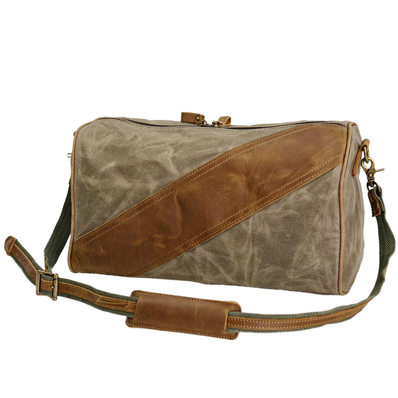 Waxed Canvas and Leather Crossbody