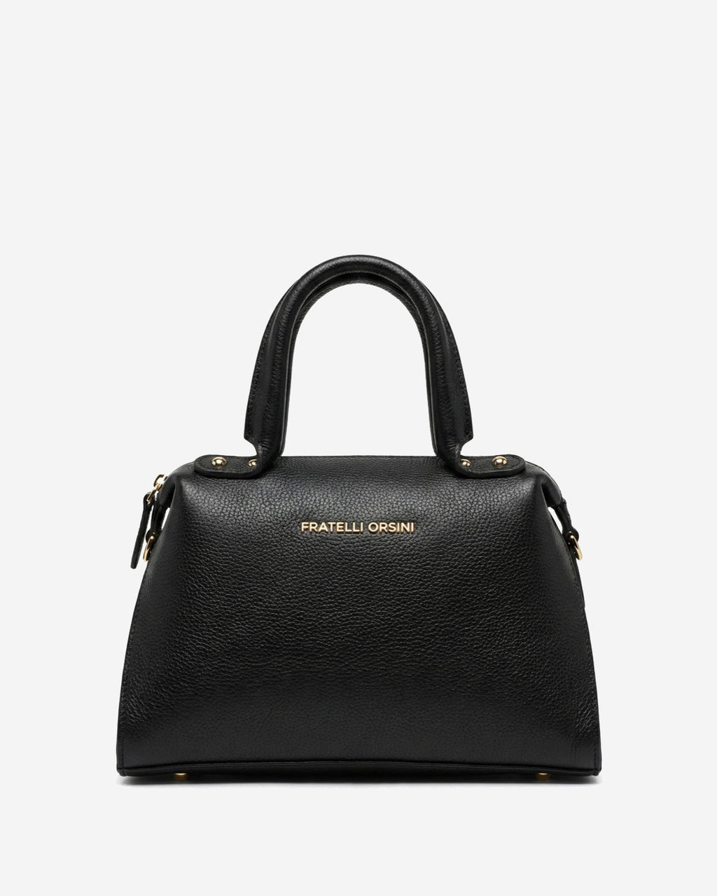 Zita (black) - Italian calf leather women's handbag (with shoulder strap)