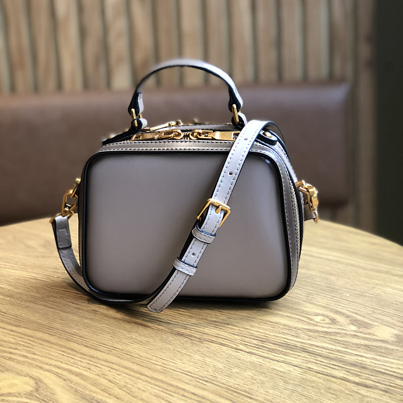 Small Leather Box Crossbody