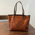 Large Leather Travel Tote
