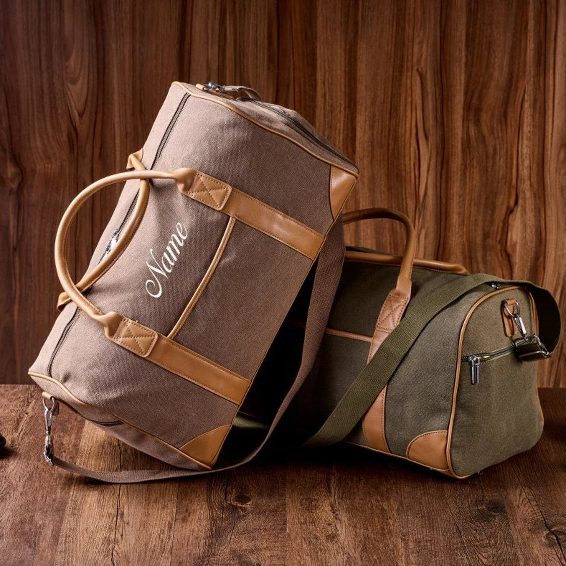 Personalized Embroidered Weekender with Shoe Compartment