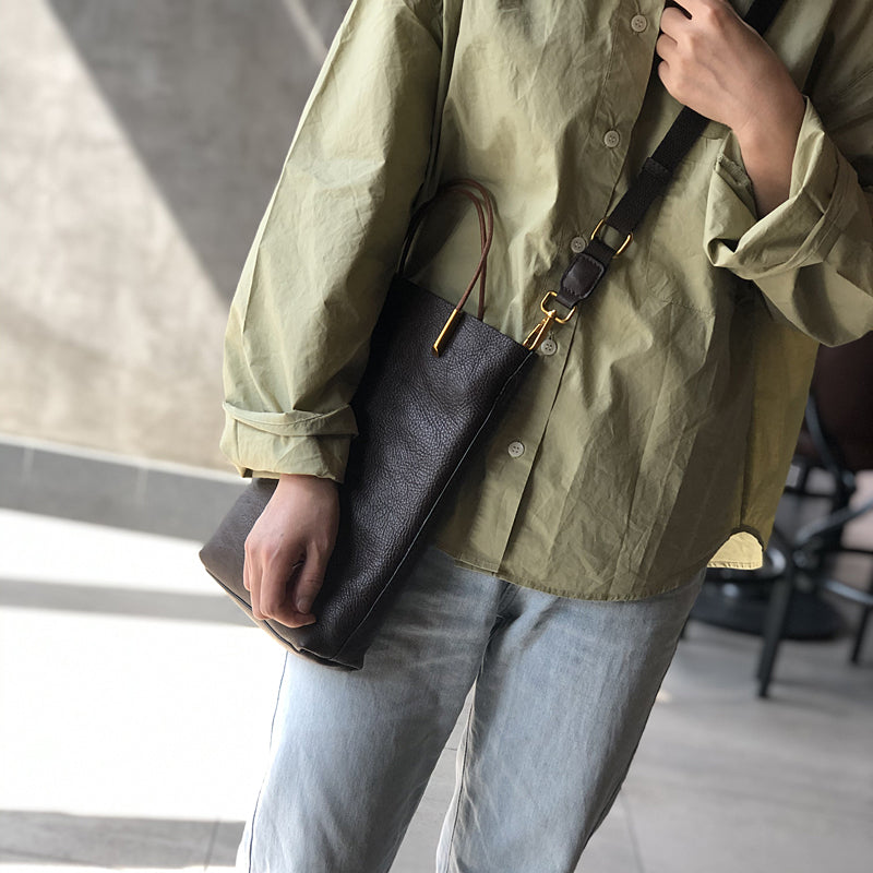 Retro Leather Satchel Crossbody