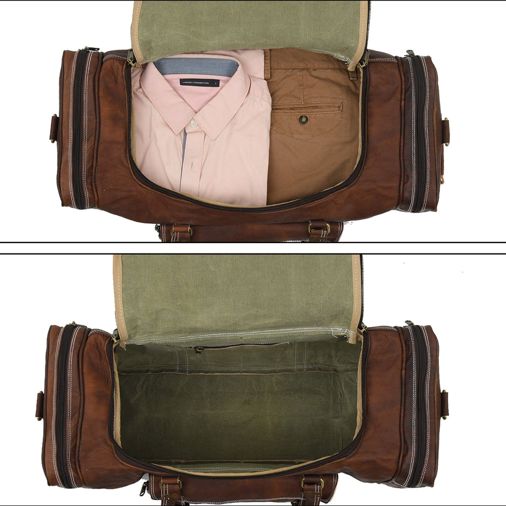 Classy Leather Bags Walker leather weekender bag, view 5