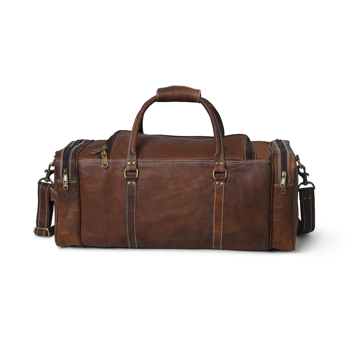 Classy Leather Bags Walker leather weekender bag, view 9