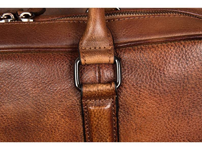 Leather Laptop Messenger Briefcase