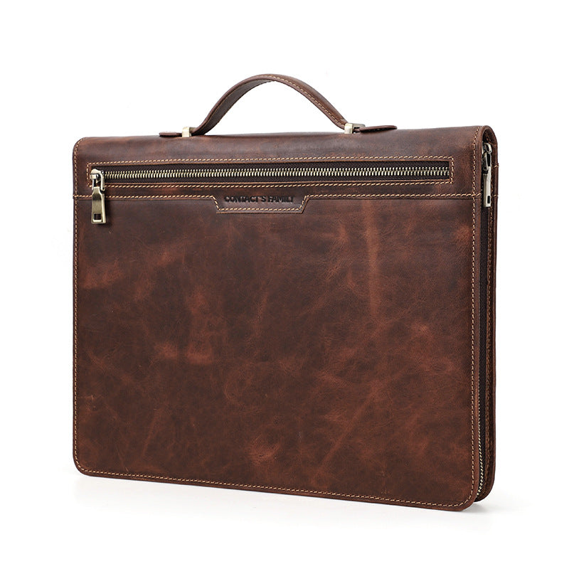 Leather iPad Case with AirTag Pocket